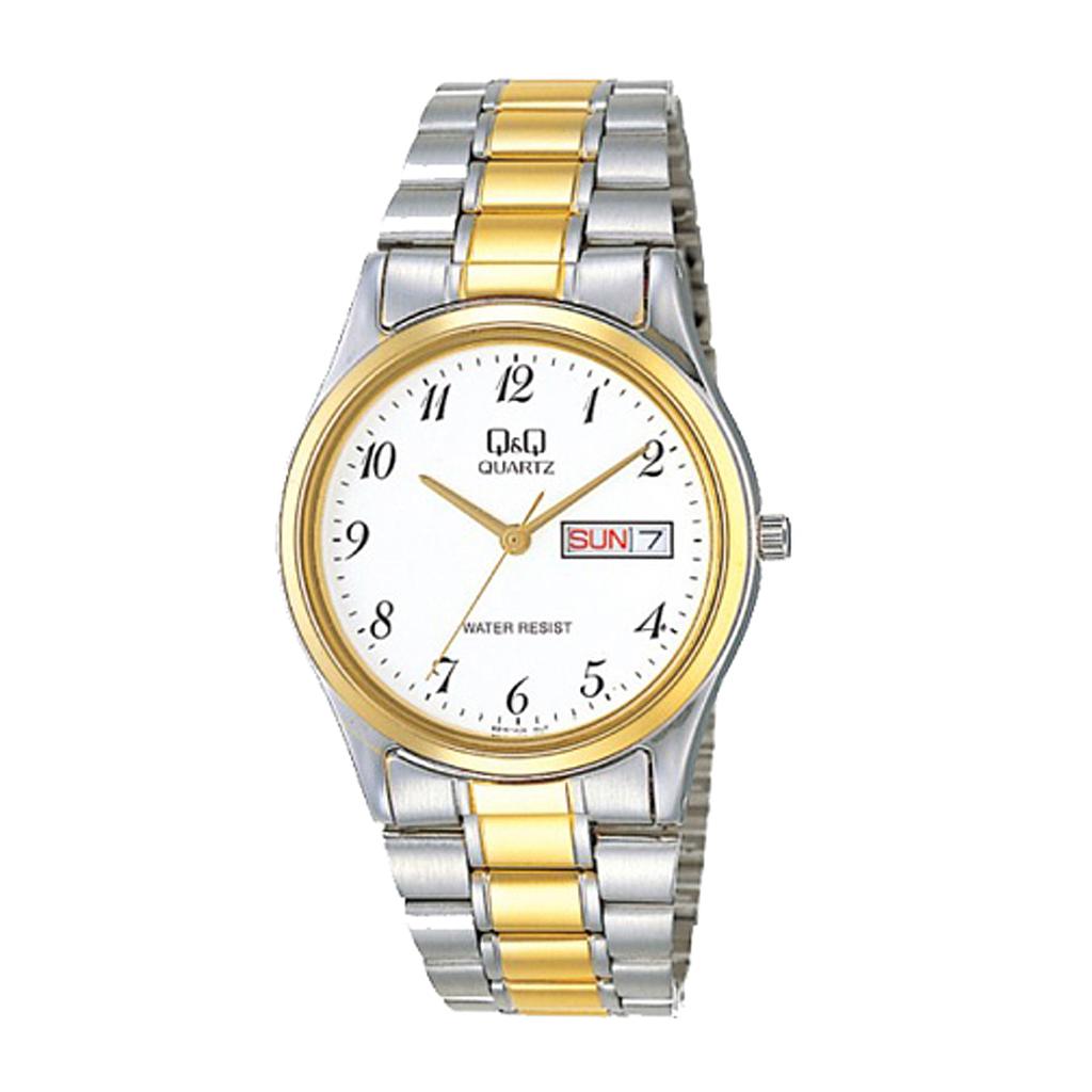 Reloj Q&Q Hombre Plateado Dorado Q944J401Y – Relojes W