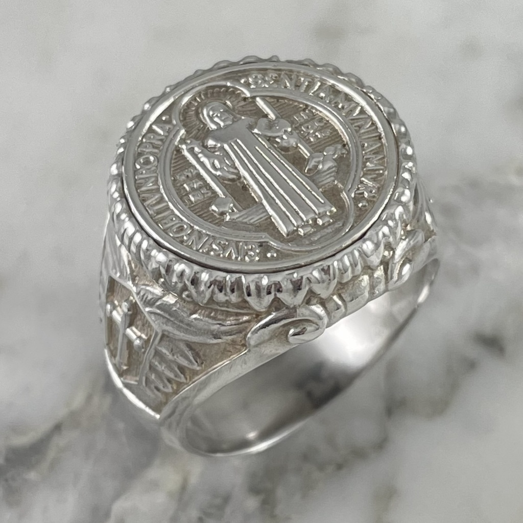 Anillo San Benito Plata Joyeria Londres