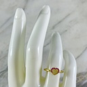 Anillo Corazon de Rubi
