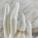 Anillo Solitario Banda Brillante