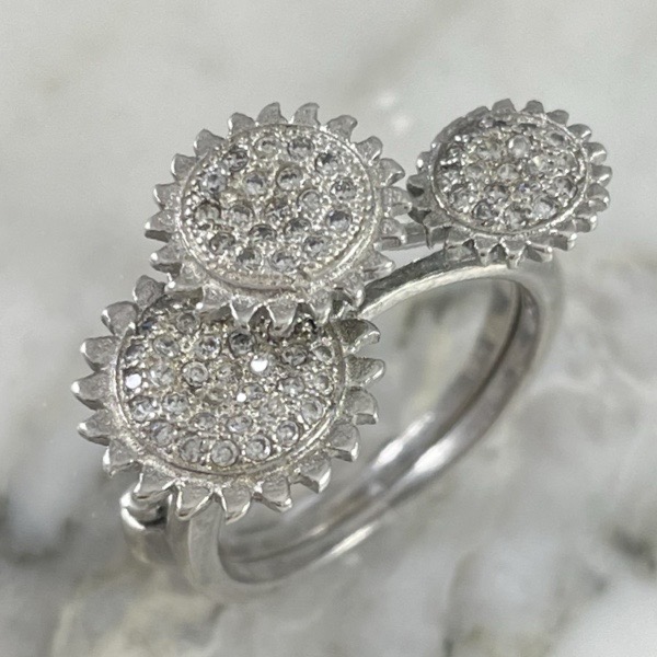 Anillo Doble Flores