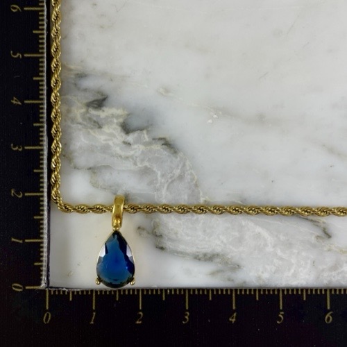 Cadena Lazo Gota Radiante 40 Cm