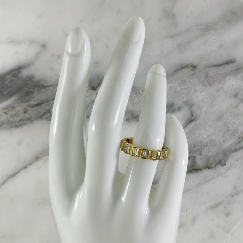 Anillo Banda Cristal