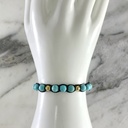 Manilla Bola Turquesa Encapsulada 5MMx2