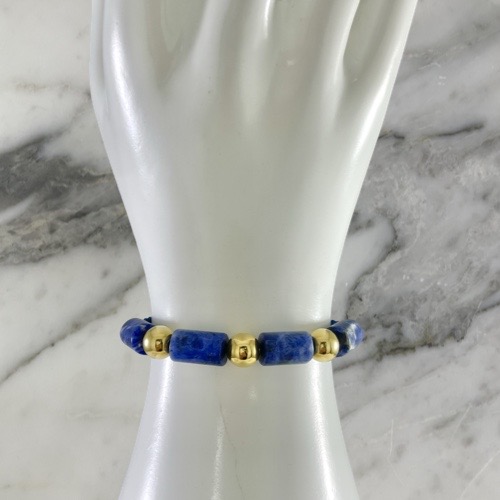 Manilla Tubo Lapislazuli 8MMx3