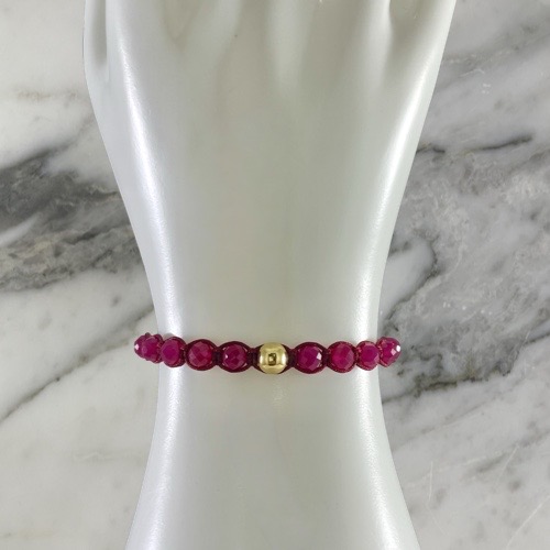 Manilla Rubi Facetada 6MMx1