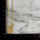 Escapulario Tejido Chino Arcangel San Miguel y Corazon de Jesus 60 Cm