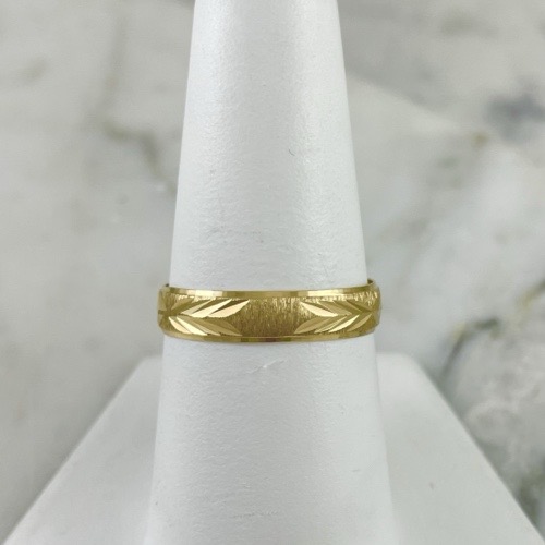 Argolla Espiga Concava 4MM