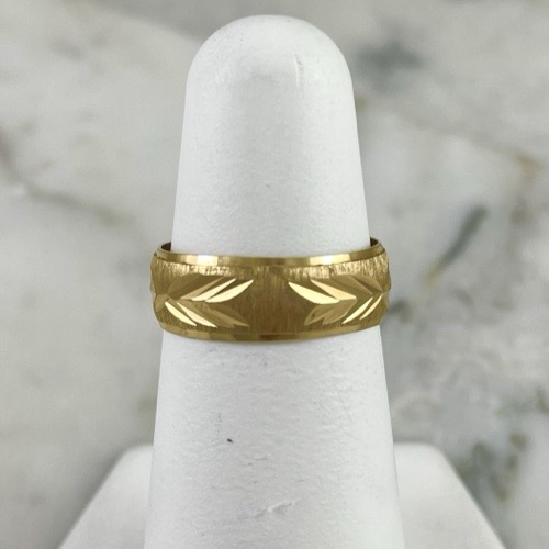 Argolla Espiga Concava 6MM