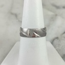 Argolla Mar y Cielo Blanco 6MM