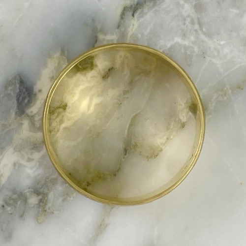 Argolla White Ribbon 6MM