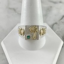 Anillo Palmera Precolombino Plata