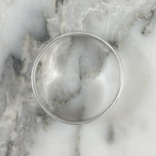 Argolla Lisa Banda Mateada 5MM