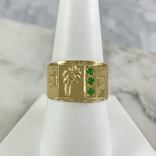 Anillo Palma Tres Brillos