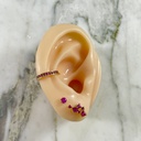 Ear Cuff Camino Brillante Rubi