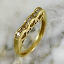 Anillo Banda Corazones Huecos