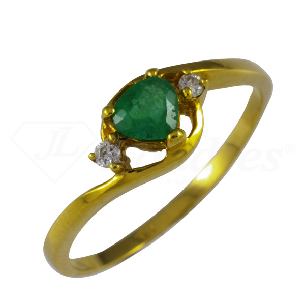 Emerald Heart Ring 
