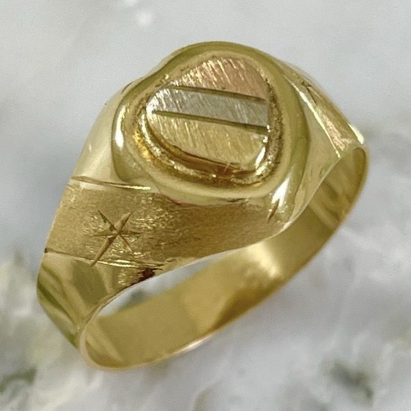 Anillo Corazon Tricolor