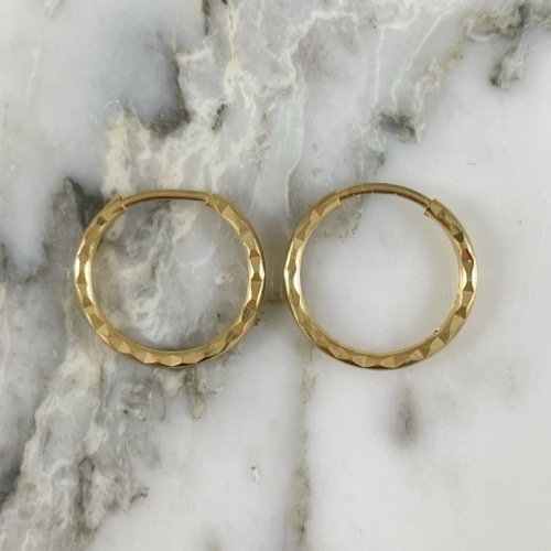 Fine Diamond Hoop Earrings