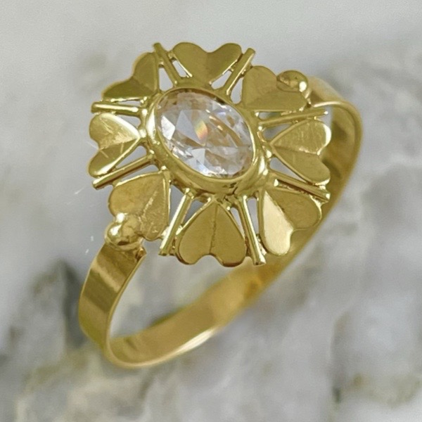  Heart Flower Ring