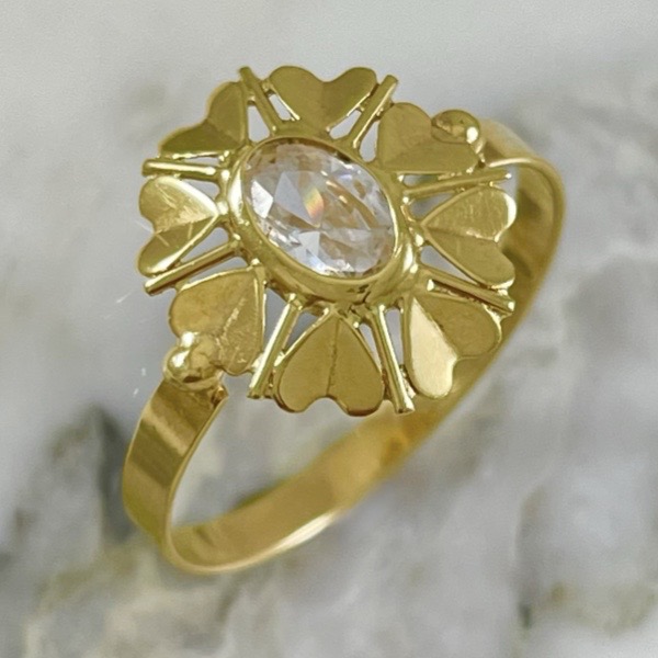 Anillo Flor De Corazones