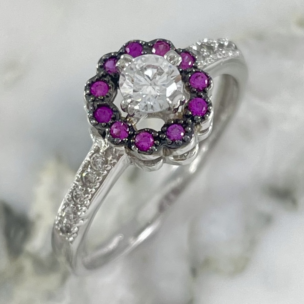 Anillo Flor Morada