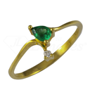 Emerald Drop Ring 
