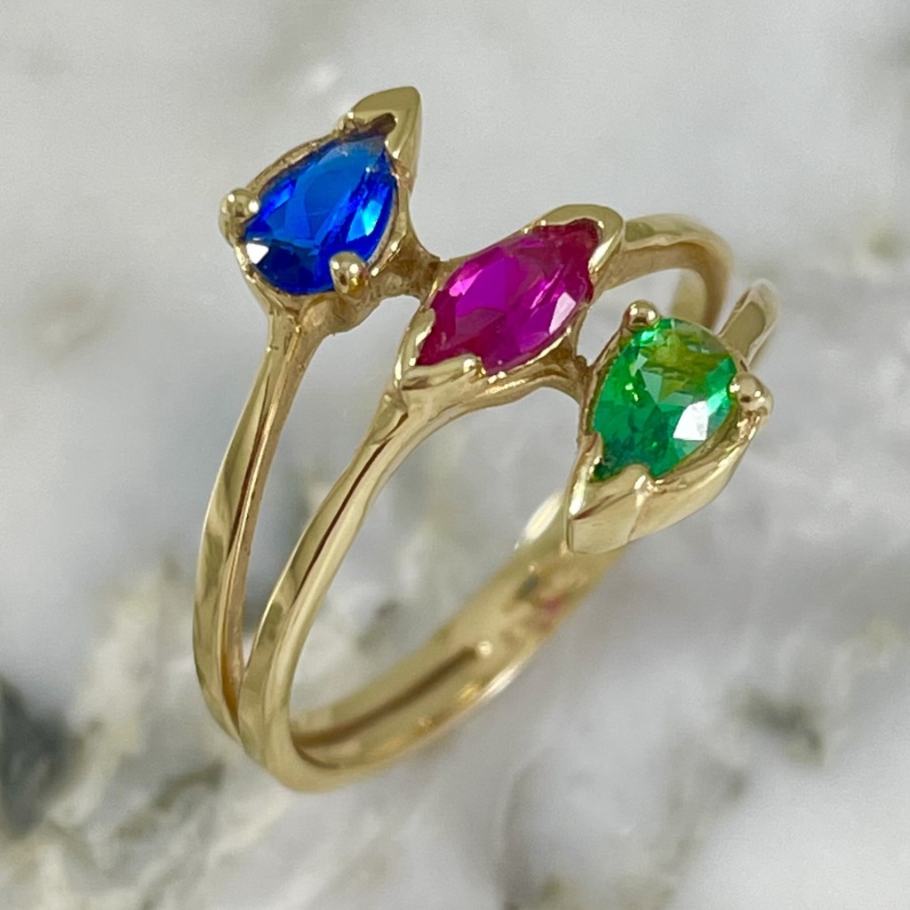 Anillo Gota &amp; Marquise