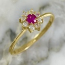 Anillo Lady Flor Ocho Petalos