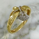 Anillo Love Corazon Colgante