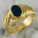 Matte Onyx Layered Ring