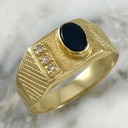 Oval Onyx Ring