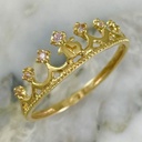 Anillo Corona 15 Cinco Brillos