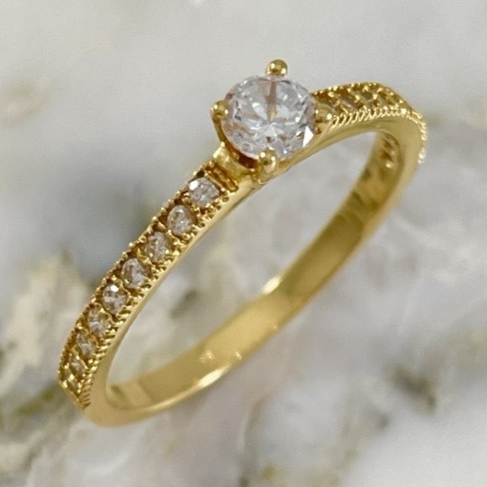  Channel Solitaire Ring