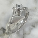 Triangle Solitaire Ring