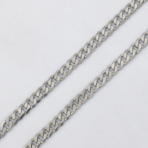  Hammered Cuban Chain 3MM 60 Cm