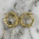 Small Melcocha Flower Hoop Earring
