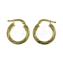 Antique Engraved Hoop Earrings