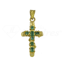 Emeralds Cross Pendant