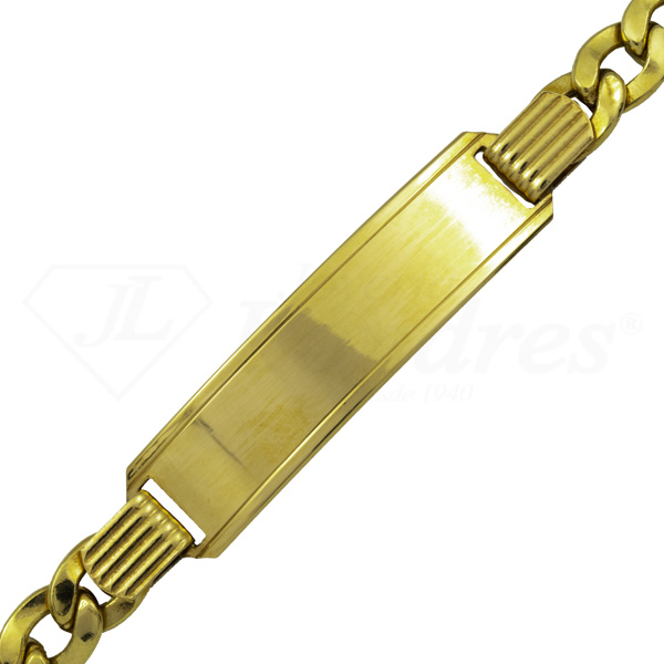 Pulsera Placa Cubana 6MM 21Cm