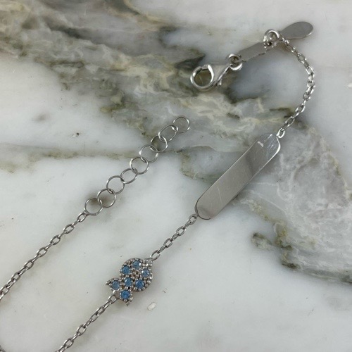 Baby Plate Bracelet 1MM Hoops