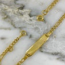 Pulsera Placa Bebe Plana 3x1