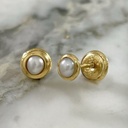 Pearl on Subtle Base Screw-Back Stud