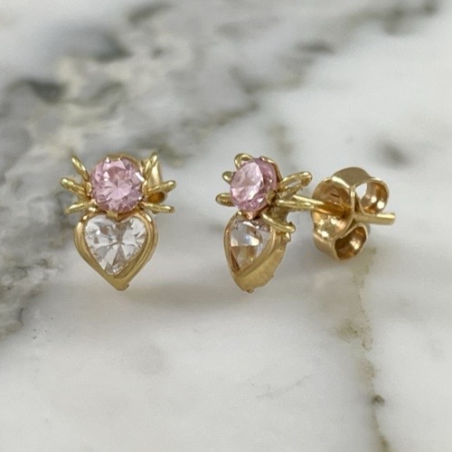 Topo Araña Brillante Corazon