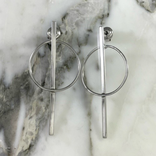 Stud Post and Hoop Earring