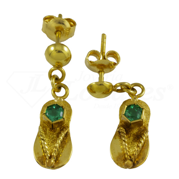 Earrings Emerald Sandal