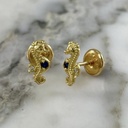 Shiny Seahorse Screw-back Stud