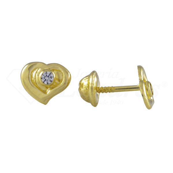 Zircon Heart Earrings