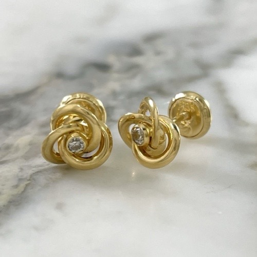 Topo Rosca Nudo Circon