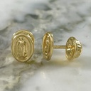 Topo Rosca Virgen de Guadalupe Halo Tallado Ligero